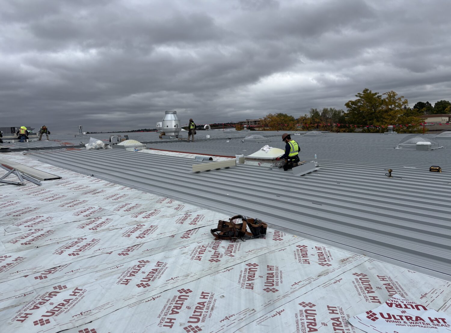 Commercial Roof Being Installed in Denver