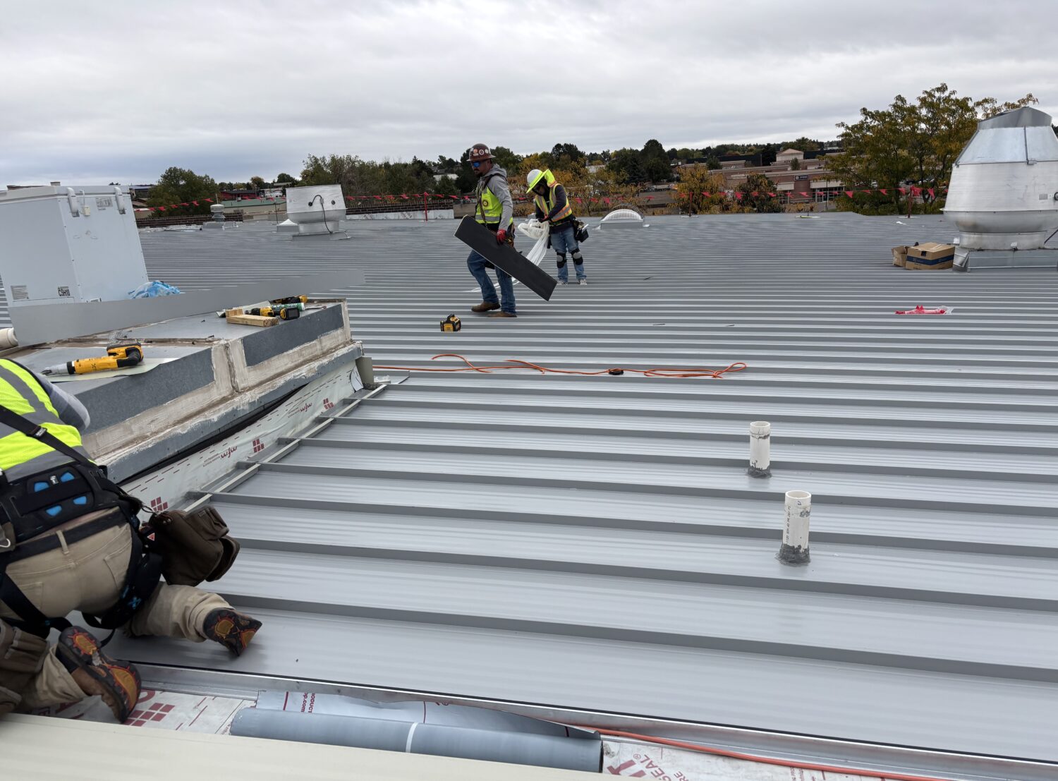 Commercial Roof Being Installed in Denver