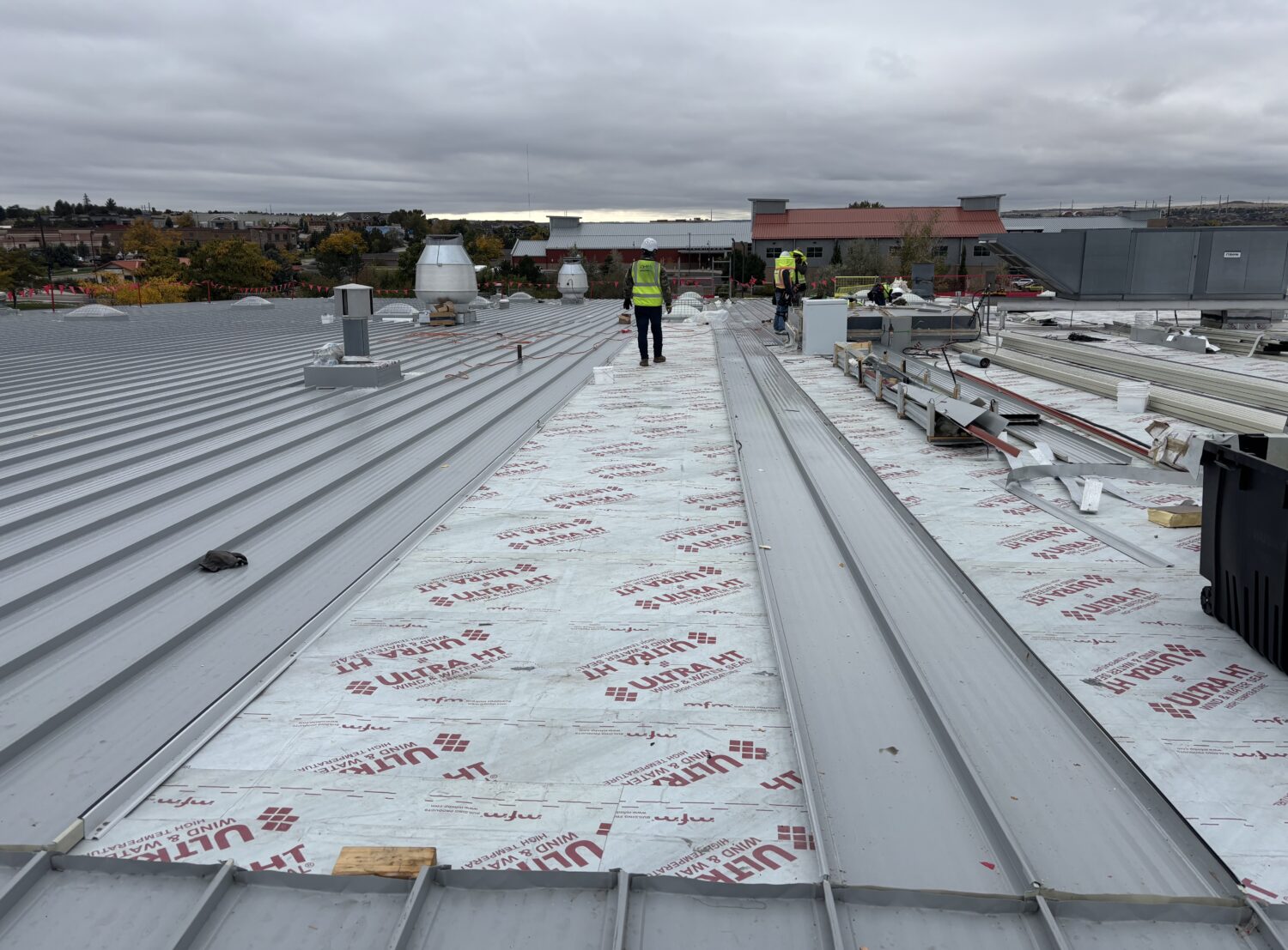Commercial Roof Being Installed in Denver